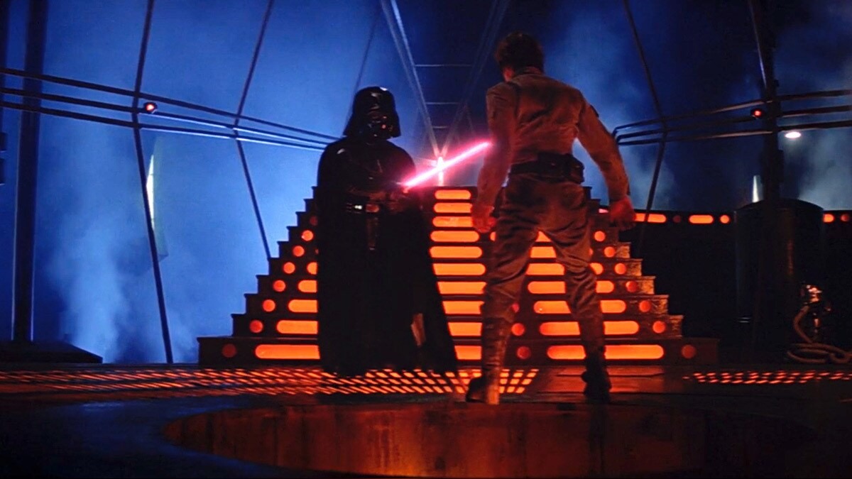 Luke Skywalker affronta Darth Vader a Cloud City su Bespin