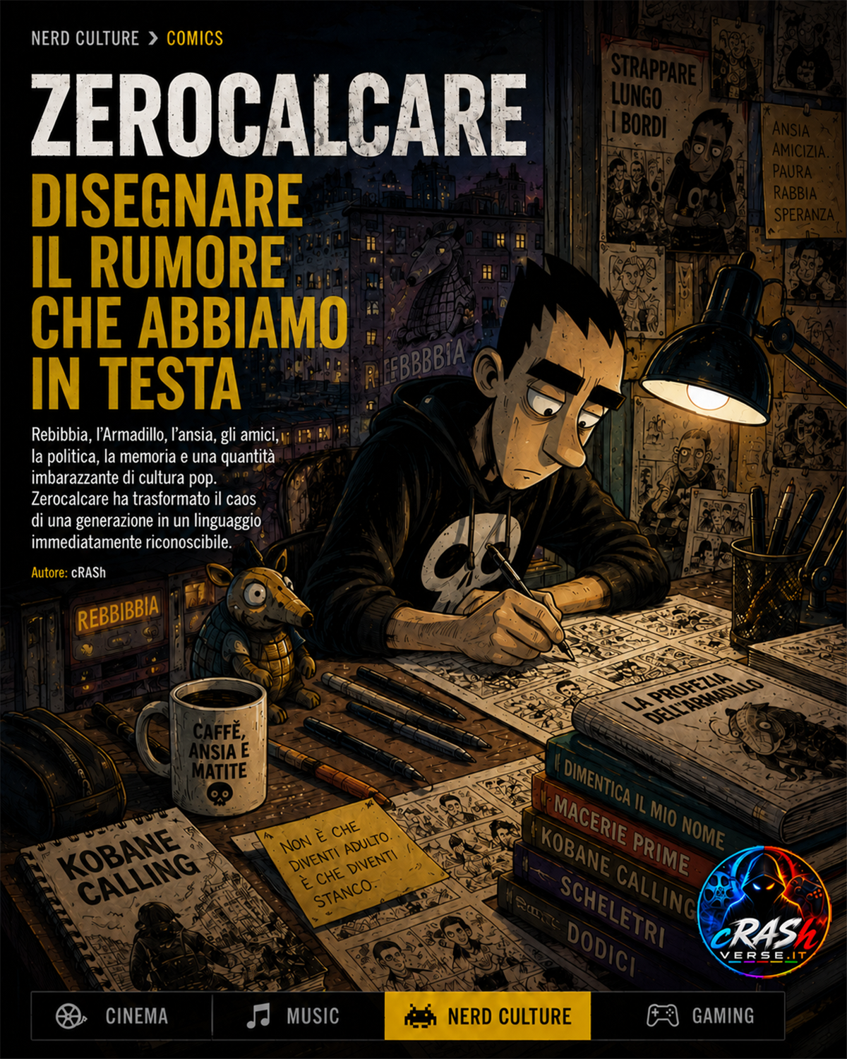 Zerocalcare — Disegnare il rumore che abbiamo in testa