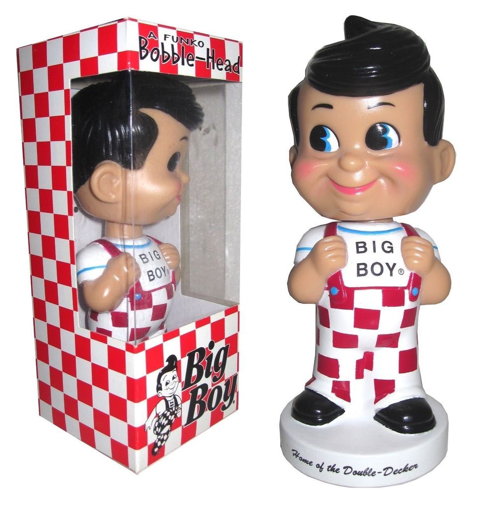 Big Boy Wacky Wobbler con scatola a scacchi rossi e bianchi