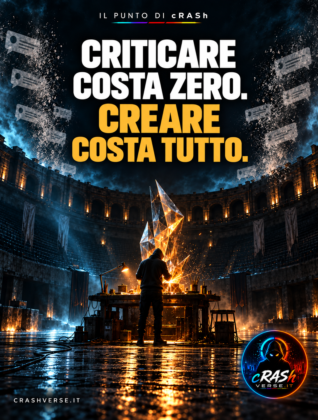 Criticare costa zero. Creare costa tutto.