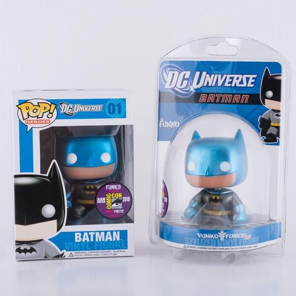 Batman Funko Force e Funko Force 2.0 nelle rispettive confezioni