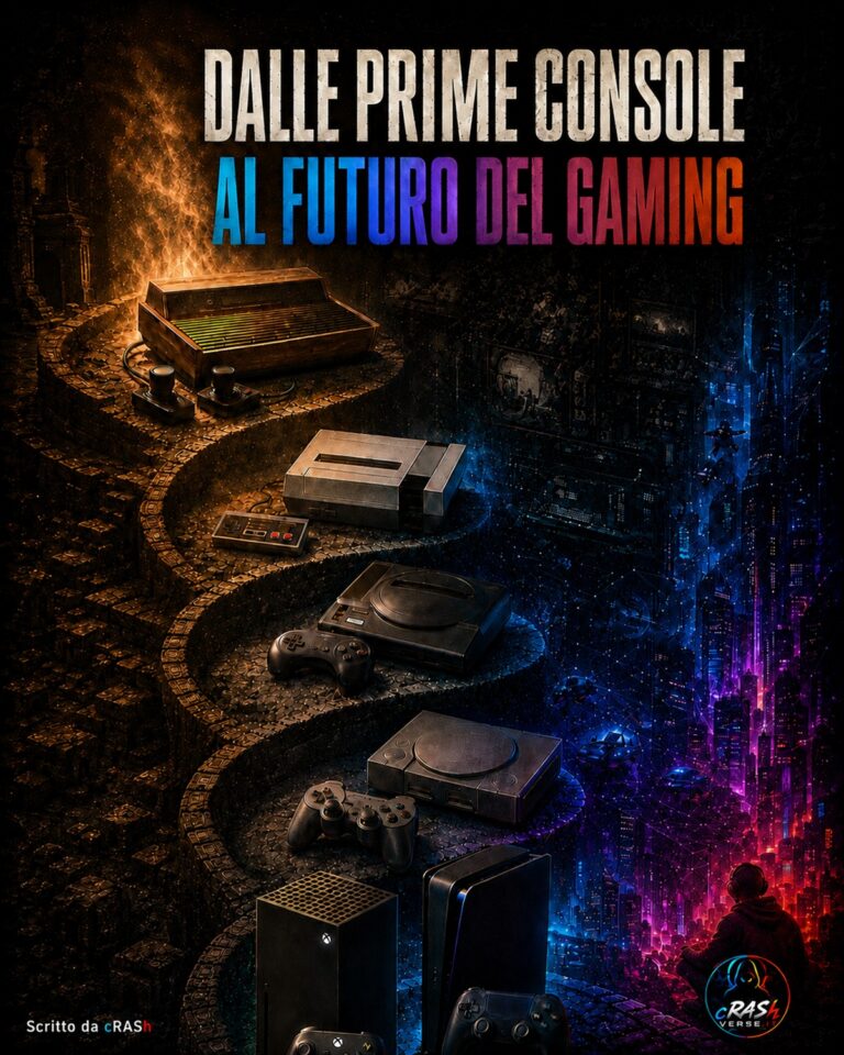 Dalle prime console al futuro del gaming: evoluzione delle console, copertina CrashVerse