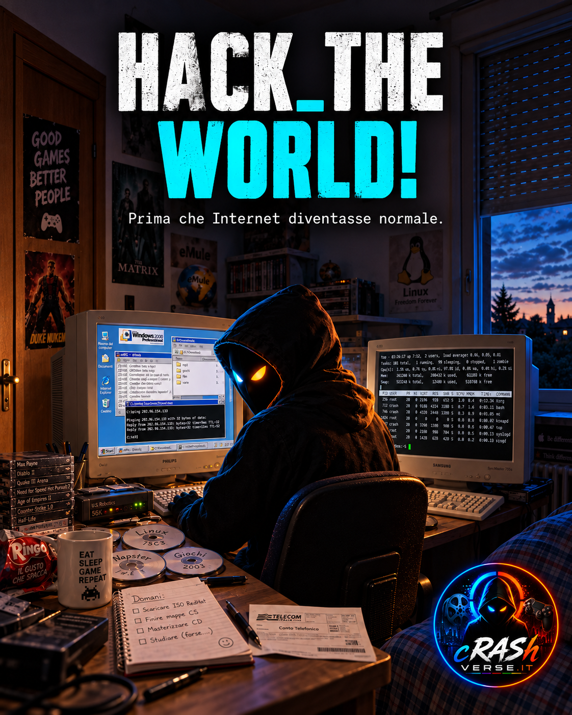 HACK THE WORLD! — Prima che Internet diventasse normale