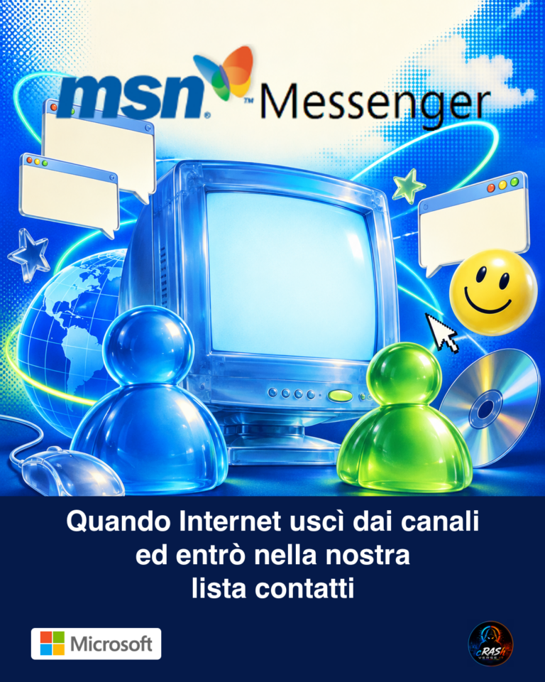 MSN Messenger — Quando Internet uscì dai canali ed entrò nella nostra lista contatti. Cover verticale CrashVerse