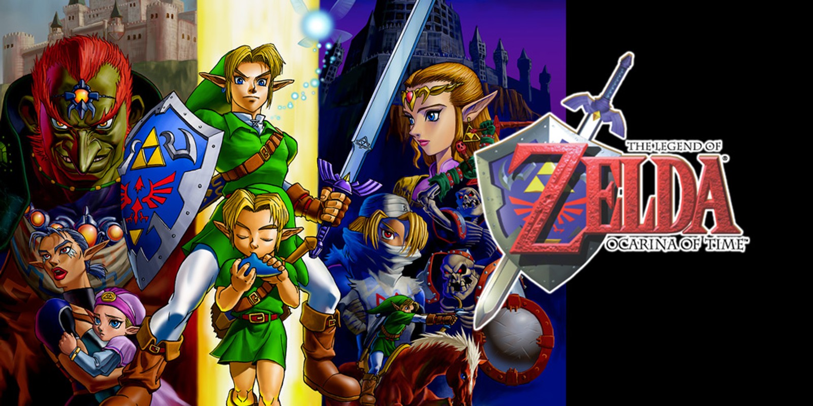 Link, Zelda, Ganondorf e i personaggi di Ocarina of Time nell’artwork ufficiale