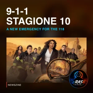 Cover Newszine: 9-1-1 torna con la stagione 10: emergenza vulcano per la squadra 118. Materiale ufficiale.