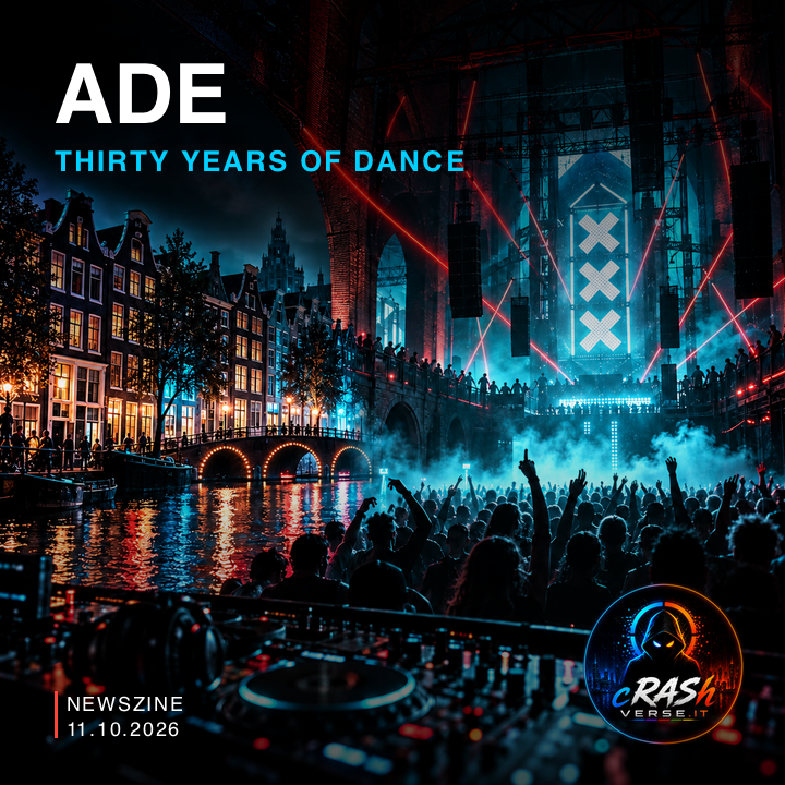 Illustrazione editoriale Newszine — ADE compie trent’anni: Amsterdam prepara cinque giorni di elettronica