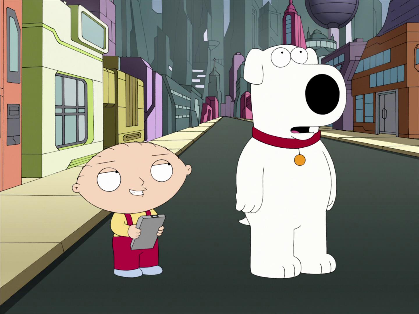 Brian e Stewie in Road to the Multiverse (2009). © 20th Television, via IMDb.