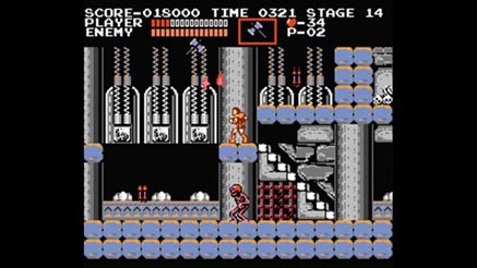 Simon Belmont nel primo Castlevania.