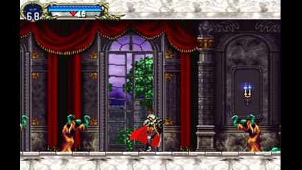 Un’immagine di gioco da Symphony of the Night.