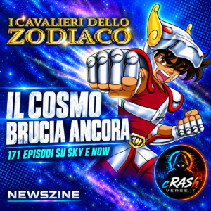 Pegasus dei Cavalieri dello Zodiaco: 171 episodi su Sky e NOW, cover Newszine CrashVerse