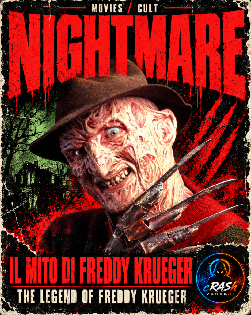 Nightmare — Il mito di Freddy Krueger: cover verticale CrashVerse con Freddy originale.