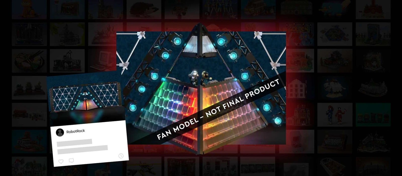 Progetto Daft Punk Concert di RobotRock: modello dei fan, non prodotto finale