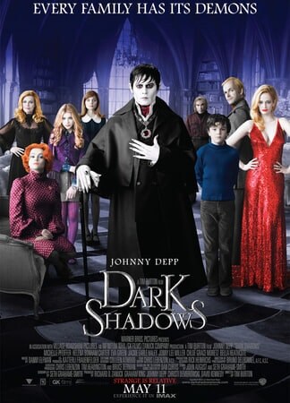 Dark Shadows (2012), locandina originale
