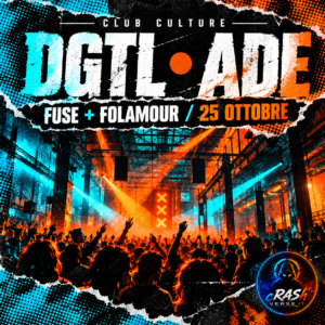 DGTL ADE — FUSE e Folamour, illustrazione editoriale CrashVerse