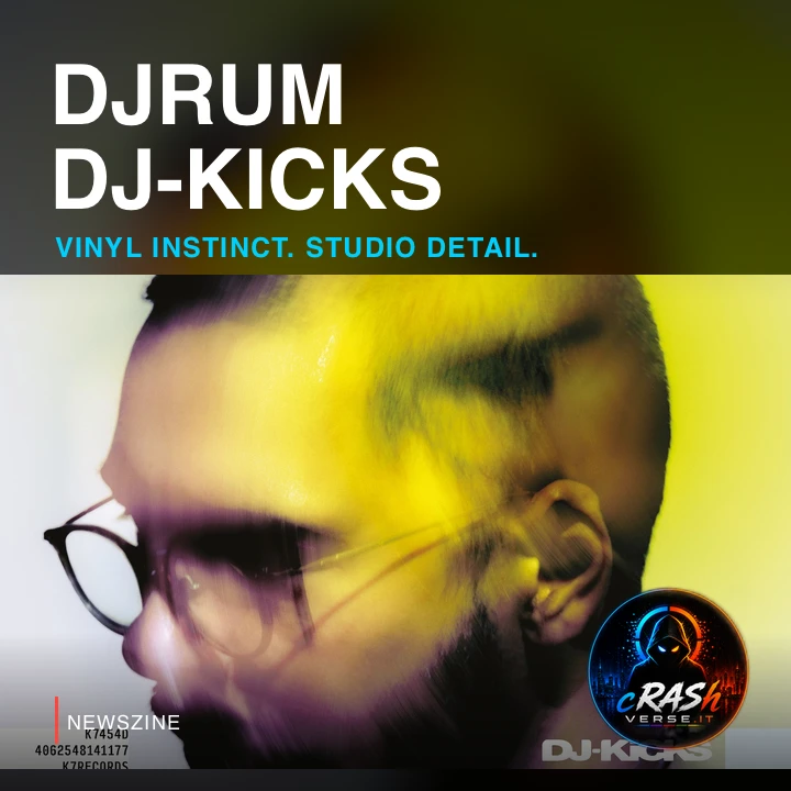 Djrum entra in DJ-Kicks: vinile, collage e quattro nuovi brani — cover editoriale