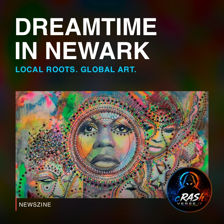 Cover Newszine: Dreamtime in Newark apre: Aljira e la costruzione di una scena globale. Materiale ufficiale.