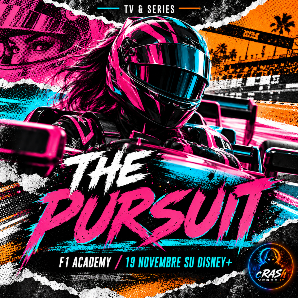 The Pursuit F1 Academy — illustrazione editoriale CrashVerse