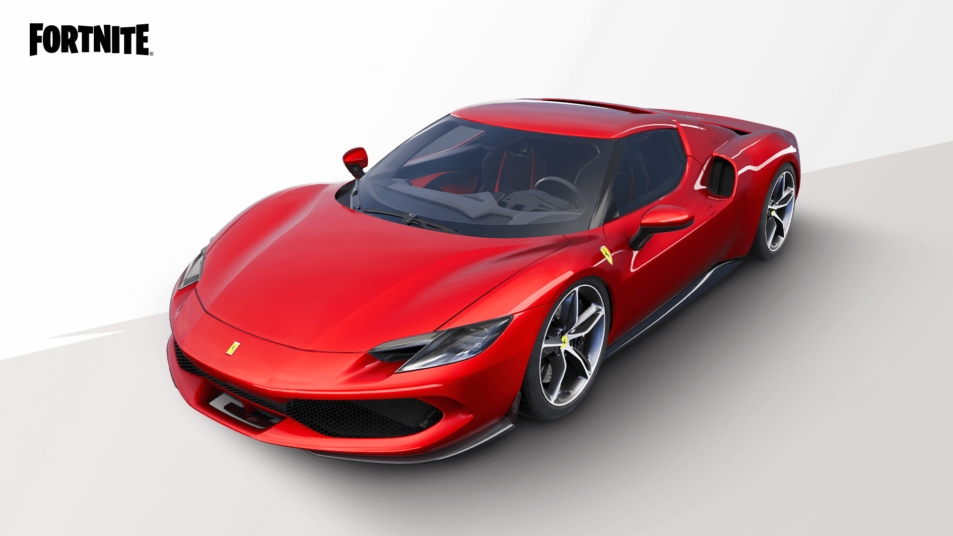 La Ferrari 296 GTB nel materiale ufficiale della collaborazione del luglio 2021.