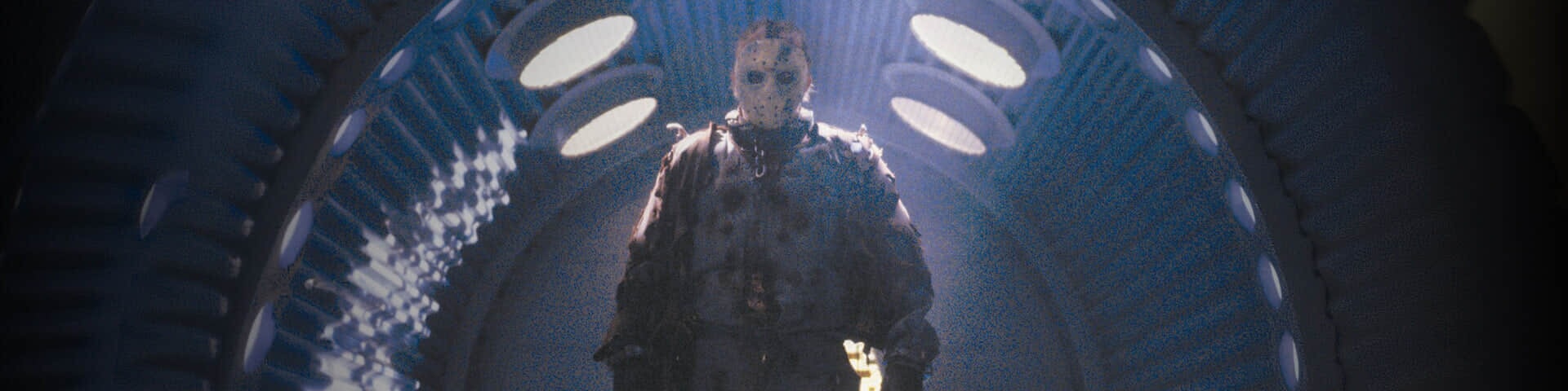 Dal campeggio alla fantascienza: Jason X (uscita statunitense 2002), immagine promozionale del film.