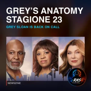 Cover Newszine: Grey’s Anatomy 23 riparte negli USA: il Grey Sloan torna in servizio. Materiale ufficiale.