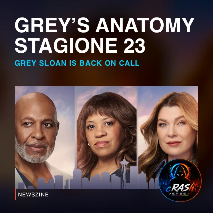 Cover Newszine: Grey’s Anatomy 23 riparte negli USA: il Grey Sloan torna in servizio. Materiale ufficiale.