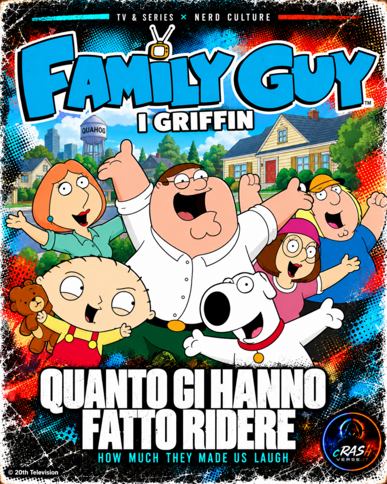 I Griffin — Quanto ci hanno fatto ridere. Cover POP CrashVerse con la famiglia di Family Guy.