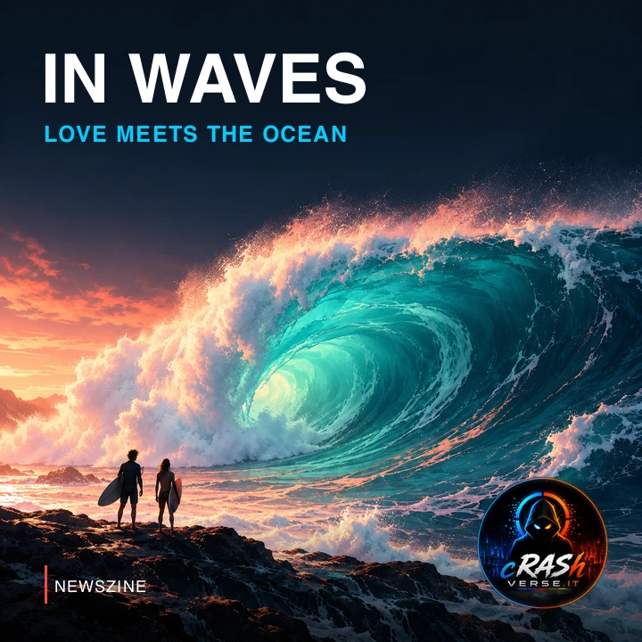 Illustrazione editoriale: In Waves: il trailer trasforma amore e surf in animazione