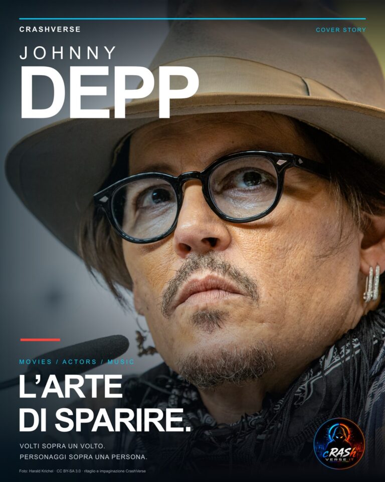Johnny Depp — L’arte di sparire. Cover verticale CrashVerse.