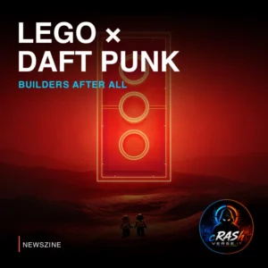 LEGO × Daft Punk: visual ufficiale della collaborazione con impaginazione Newszine CrashVerse