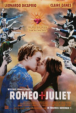 Locandina originale di Romeo + Juliet. Diritti dei rispettivi titolari.