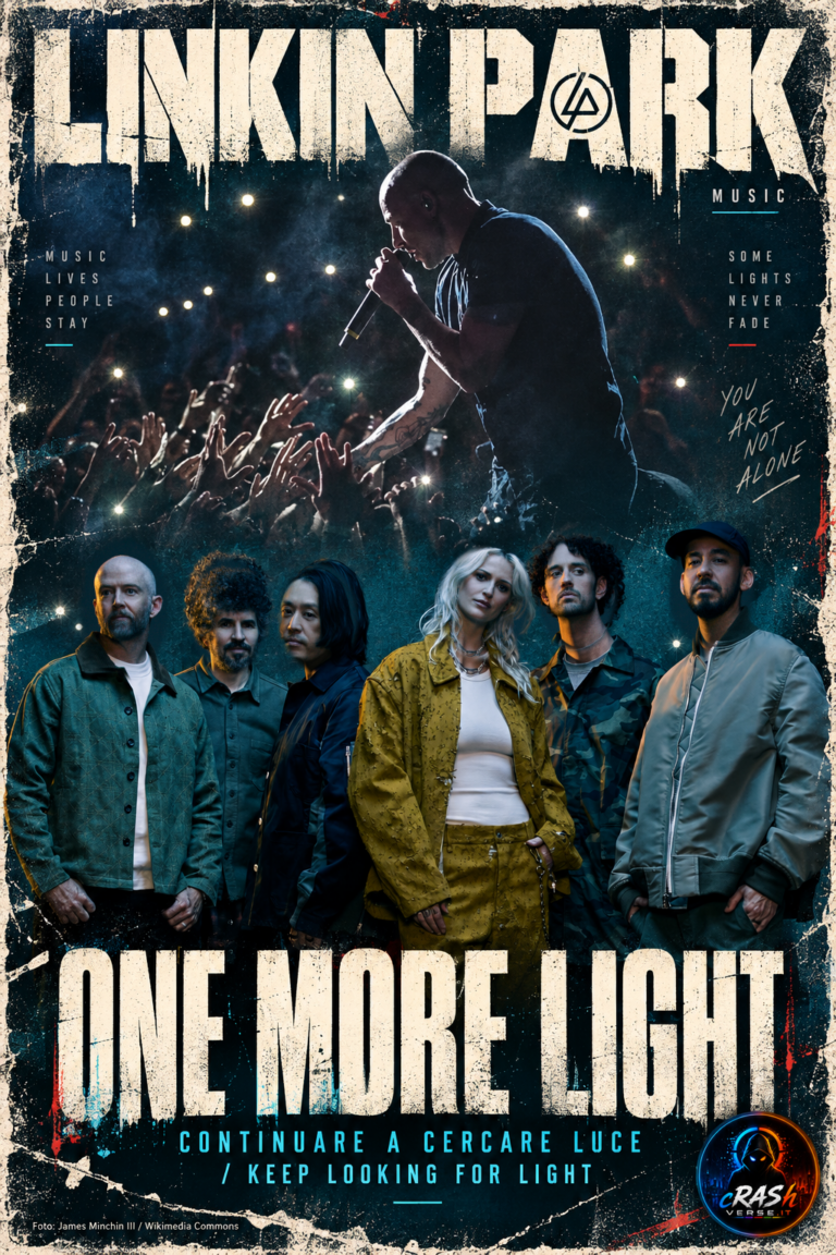 Linkin Park — One More Light. Cover CrashVerse con la band e Chester Bennington.