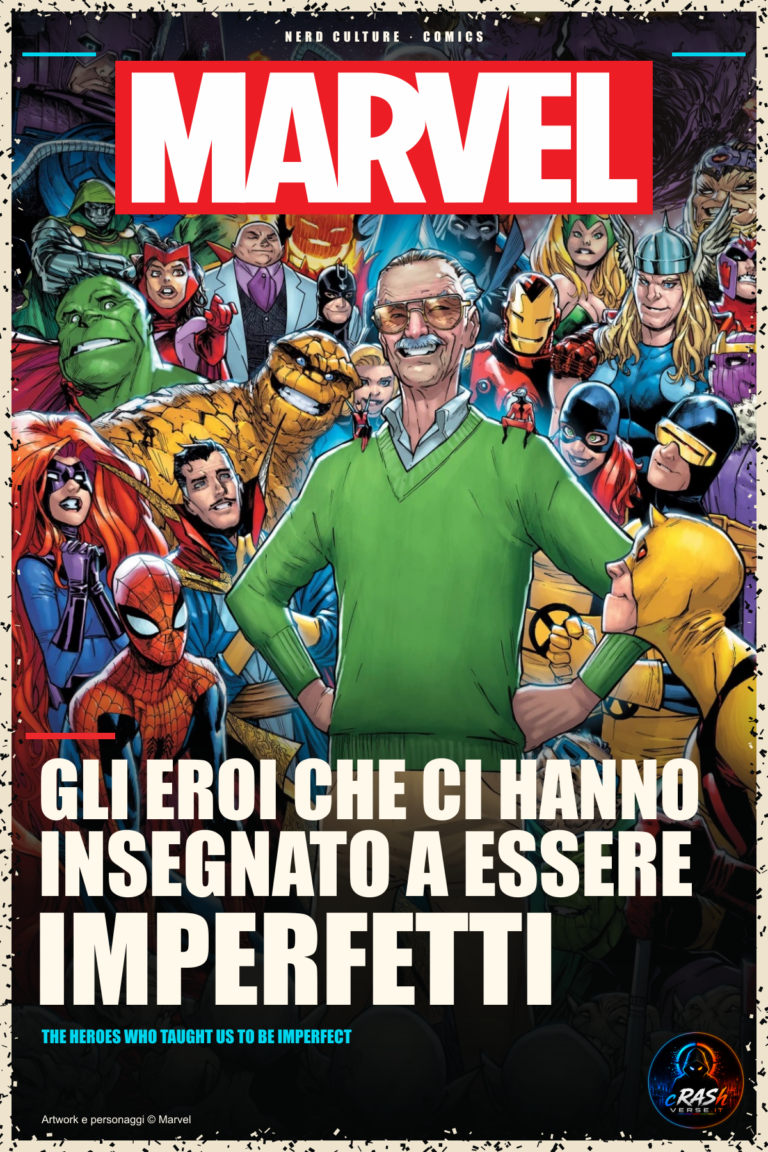Marvel — Gli eroi che ci hanno insegnato a essere imperfetti. Cover POP CrashVerse.
