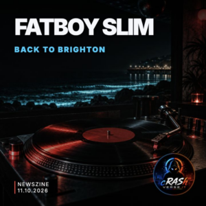 Illustrazione editoriale Newszine: FATBOY SLIM — BACK TO BRIGHTON