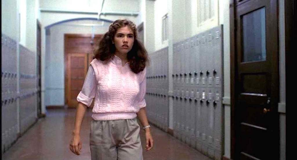 Heather Langenkamp è Nancy Thompson in Nightmare — Dal profondo della notte (1984).