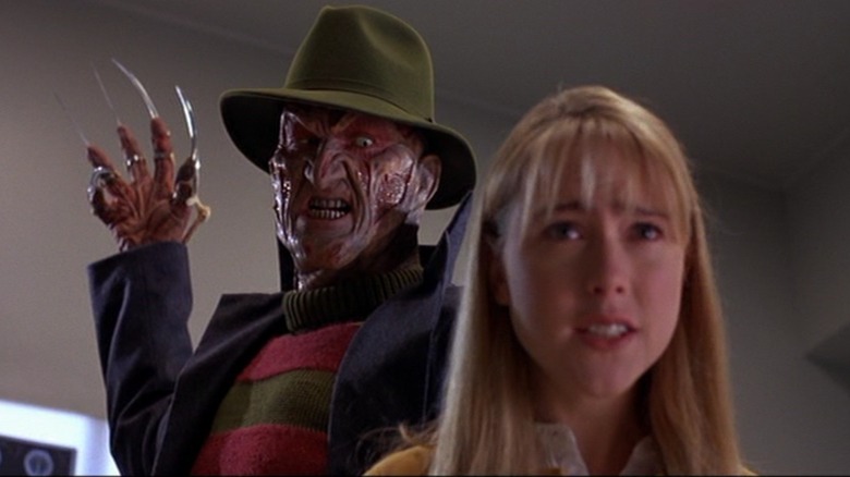 Robert Englund e Heather Langenkamp in Nightmare — Nuovo incubo (1994).