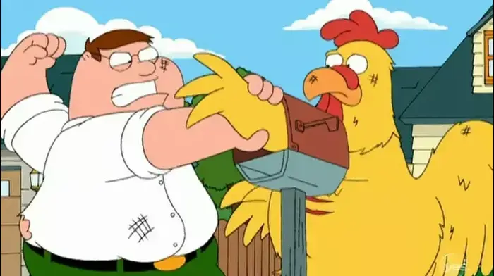 Peter e il Pollo Gigante: una delle rivalità più assurde della serie. © 20th Television, via Walla.