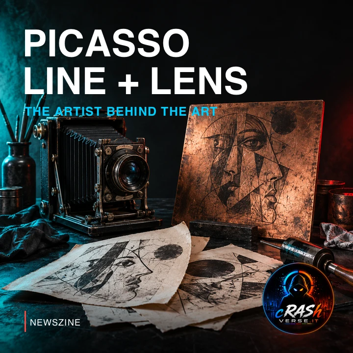 Illustrazione editoriale concettuale: Picasso: Line + Lens apre al Museum of Art + Light, fra stampe e fotografie