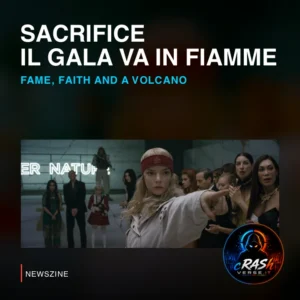Cover Newszine: Sacrifice debutta su Netflix in USA e Francia: Gavras fra satira e mito. Materiale ufficiale.