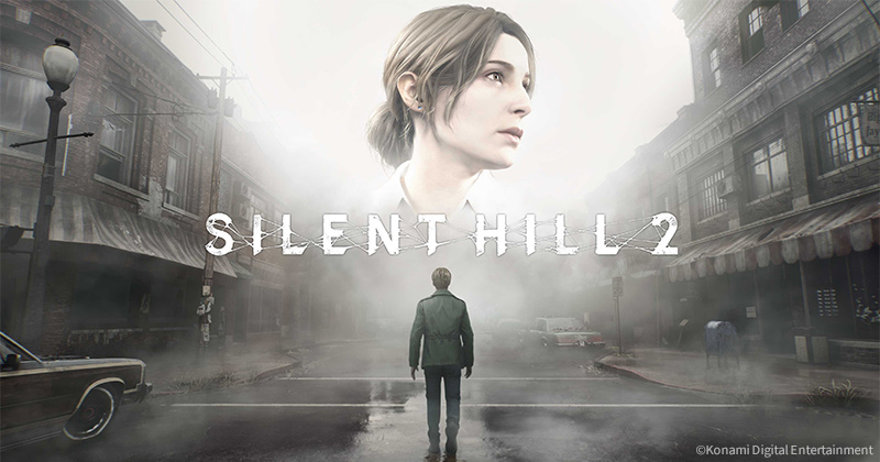 James e Mary nel key art ufficiale del remake di Silent Hill 2 (2024). ©Konami.