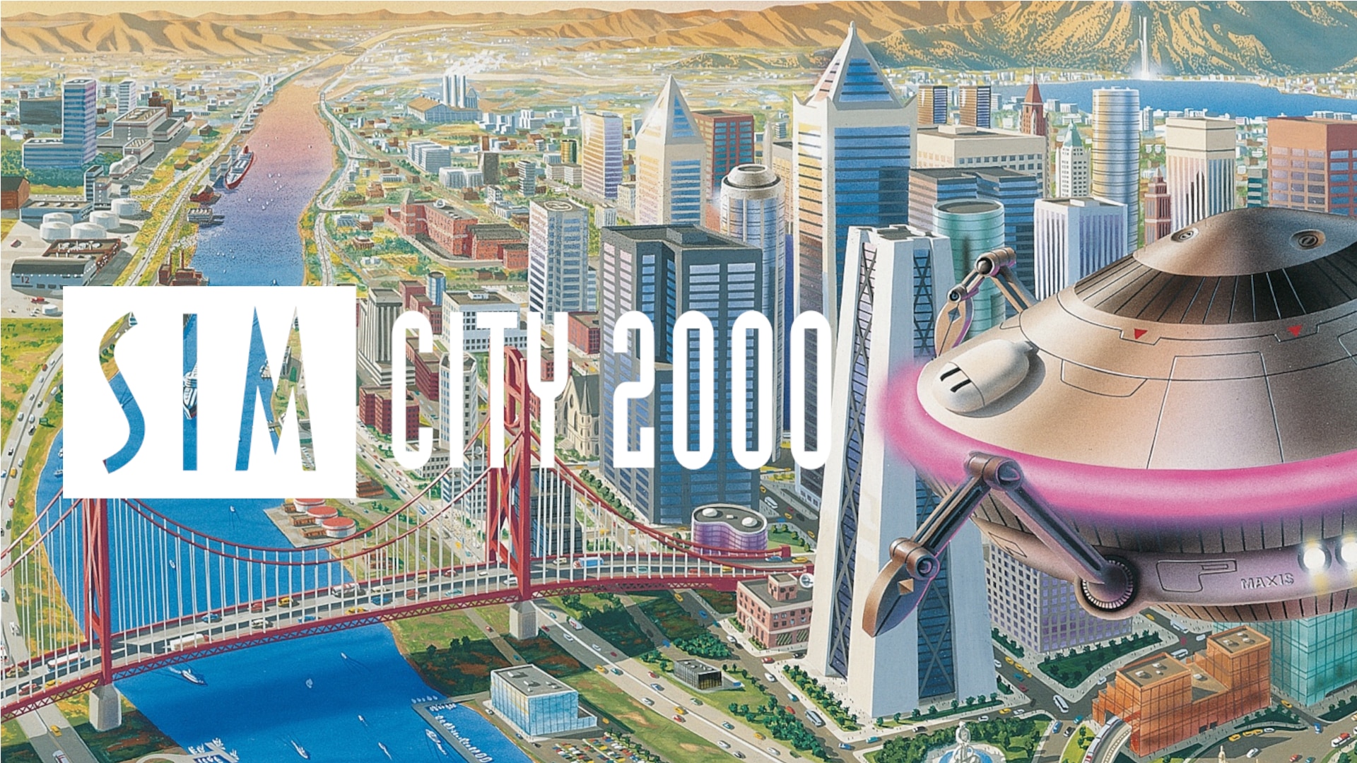 SimCity 2000: artwork originale della serie. © Electronic Arts.