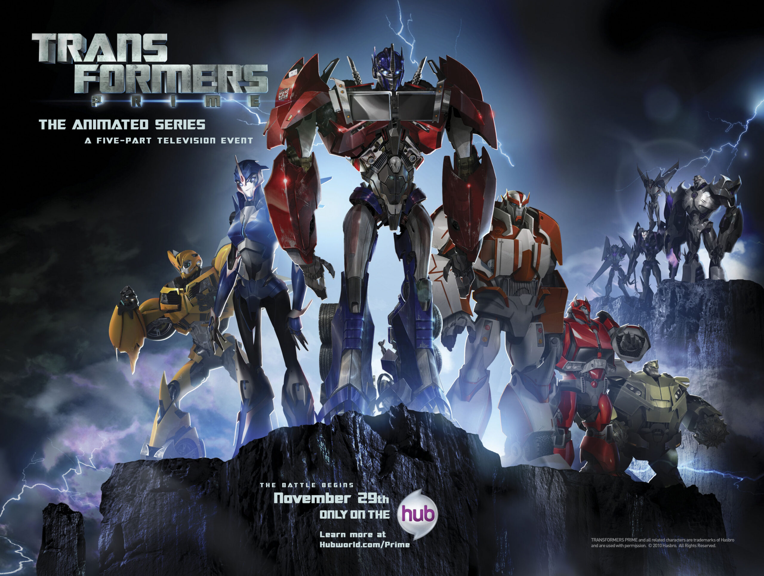 Materiale promozionale originale di Transformers Prime (2010)
