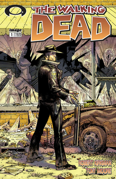 Il primo numero di The Walking Dead, pubblicato nel 2003. Copertina di Tony Moore.