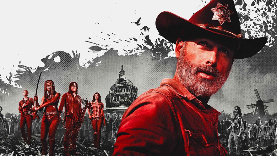 Rick e il gruppo nel materiale promozionale della nona stagione.